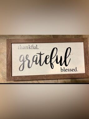 Farmhouse Wall Decor Grateful